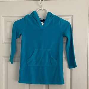 Lands' End Teal Hooded Pullover for Kids
